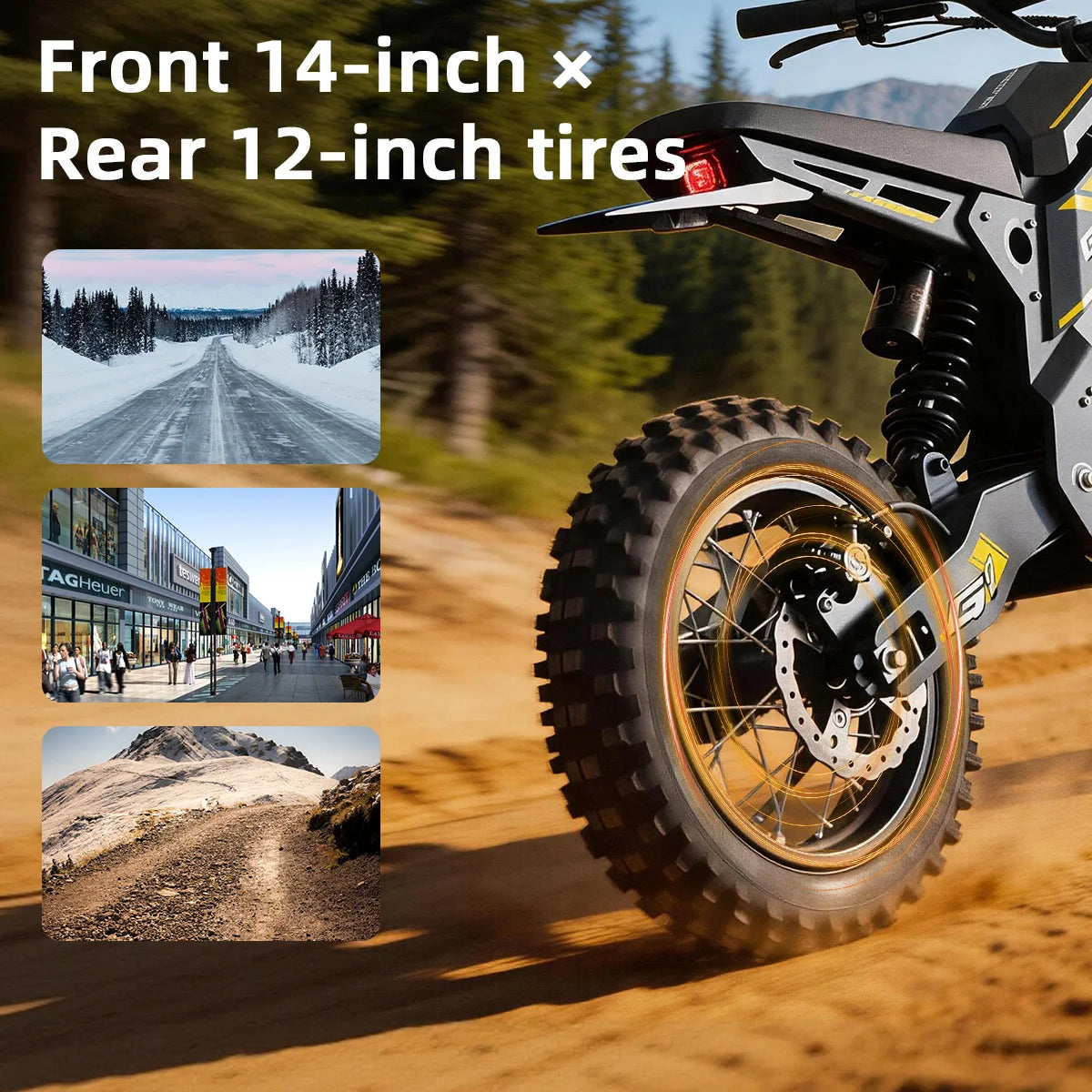 New G1 Electric ebike Dirt Bike 1500W 48V 20.8AH Electric Motorcycle Fat Tire Nitrogen Suspension E Dirt Bike for Teens and Adults