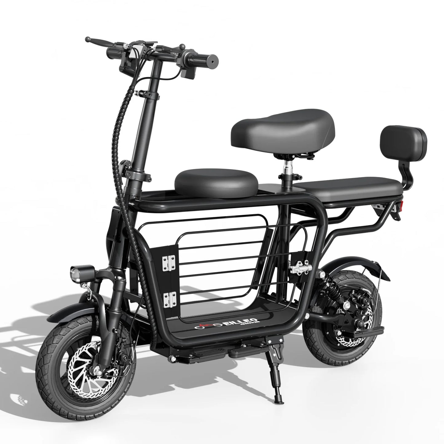 Eilleo Spacewalk 48V Electric Scooter for Adults with Large Pet Basket 750W Motor,18.75MPH Foldable Commuter E-Scooter with Seat