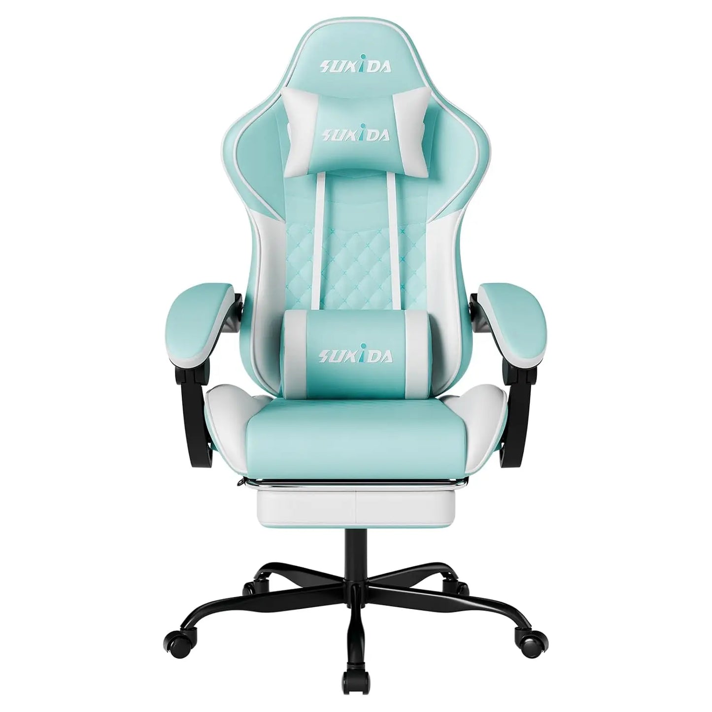 Ergonomic Video Gamer Chairs Gaming Computer Chairs Gamer Chairs for Adults Massage Lumbar Support Swivel Height, Customized