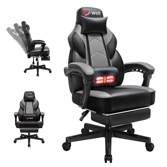 Gaming Chairs for Adults, Computer Chair with Footrest and High Back, Big and Tall Gamer Chair's with Massage, Customized