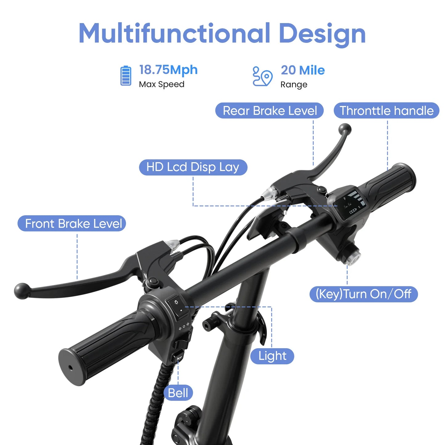 Eilleo Spacewalk 48V Electric Scooter for Adults with Large Pet Basket 750W Motor,18.75MPH Foldable Commuter E-Scooter with Seat