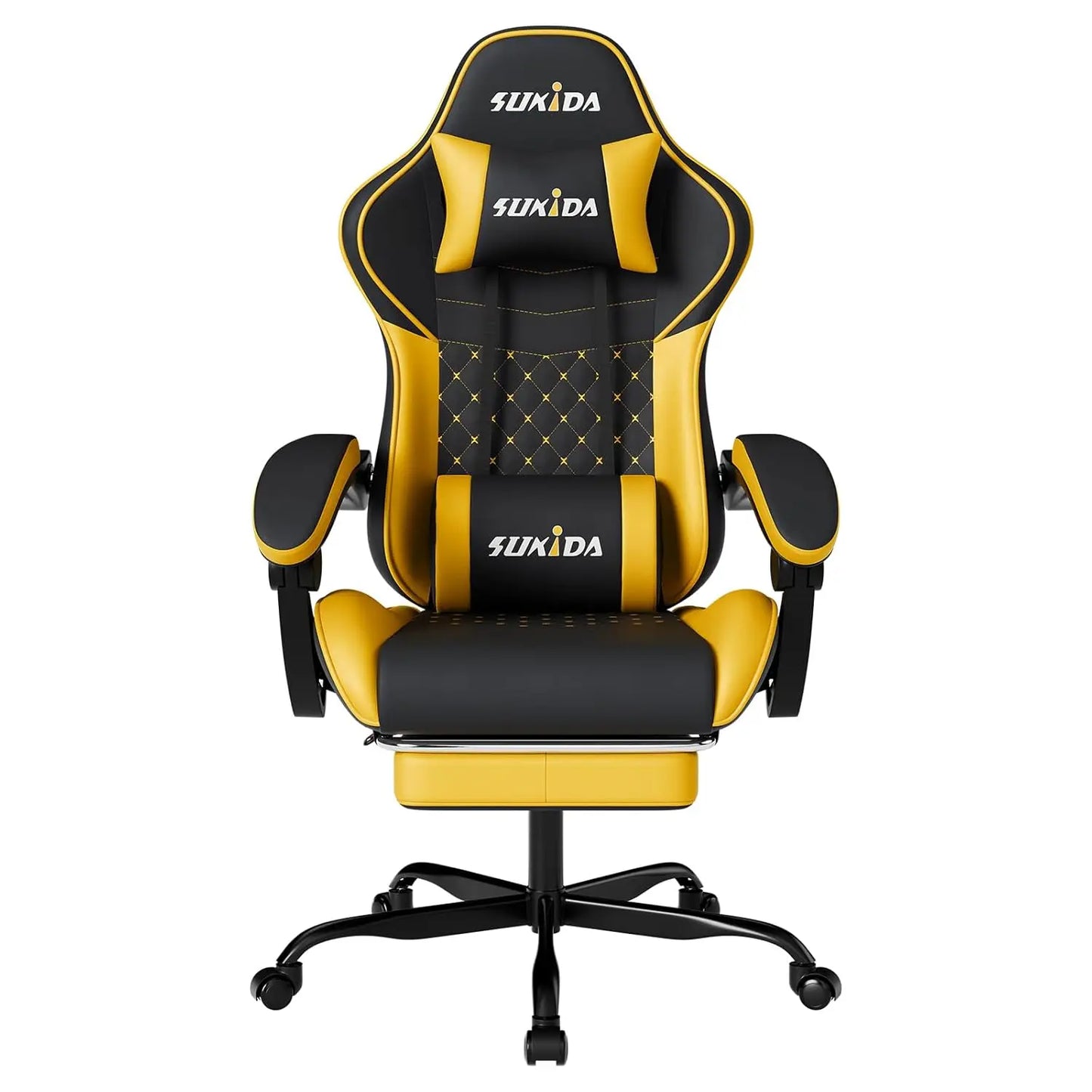 Ergonomic Video Gamer Chairs Gaming Computer Chairs Gamer Chairs for Adults Massage Lumbar Support Swivel Height, Customized